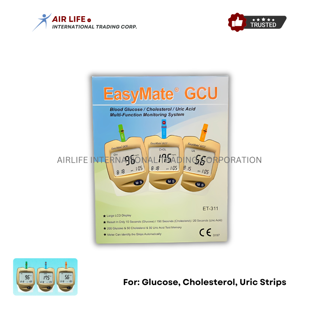 Easymate GCU - Glucose, Cholesterol, and Uric (Multifunction Monitoring ...