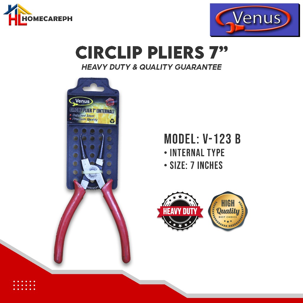 Venus Circlip Plier 7 inches (Internal) | Shopee Philippines