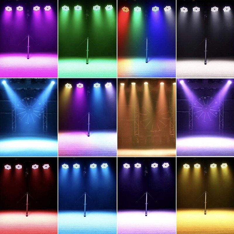 KAIY 18 LED Par Lights RGBWAUV 6 IN 1 Full Color Stage Lighting DMX512 ...