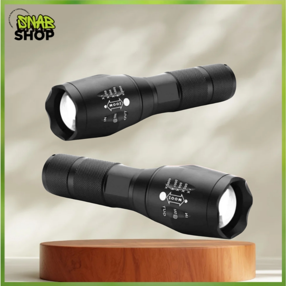 Ultra Bright Military Flashlight Zoomable LED Flashlight XML-T6 ...