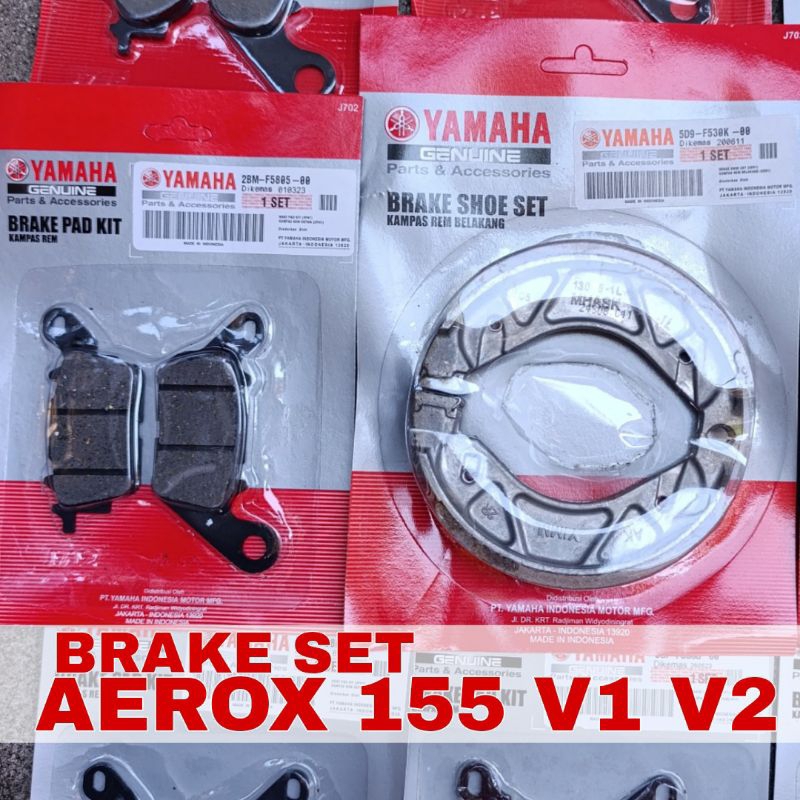 AEROX 155 V1 V2 Brake set Yamaha, Genuine Parts. | Shopee Philippines