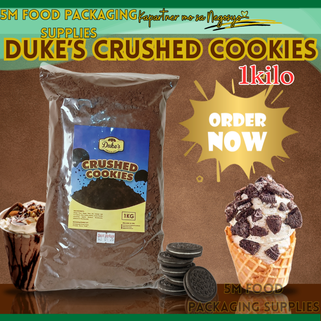 Dukes Crushed Choco Cookies for Frappe Cookiesandcream Oreoflavor ...