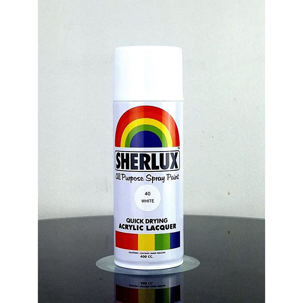 Sherlux All Purpose Spray Paint - Quick Drying Acrylic Lacquer White ...