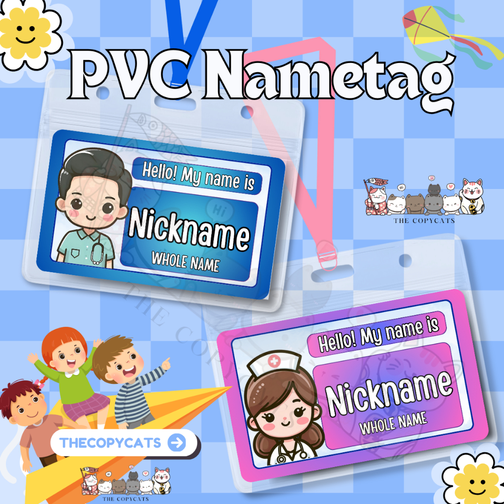 CUSTOMIZED PVC NAME TAG FOR KIDS AND ADULT ATM AND BIG SIZE CUTE NAME ...