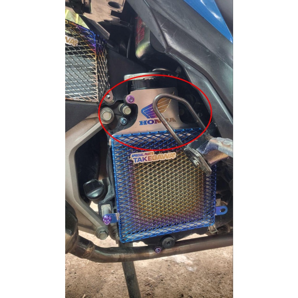 Titanium Radiator Neck Cover Vario 125/150 | Shopee Philippines