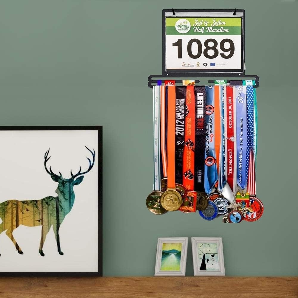 Square Medal Hanger Storage Rack with Number Cloth Wall Decoration ...