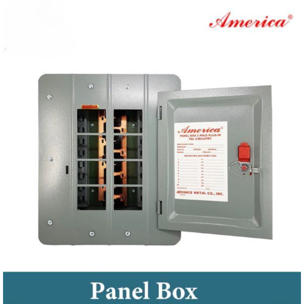 America Panel Box 2 Pole Plug-In TQL Panel Board 2 4 6 8 10 12 Branches ...