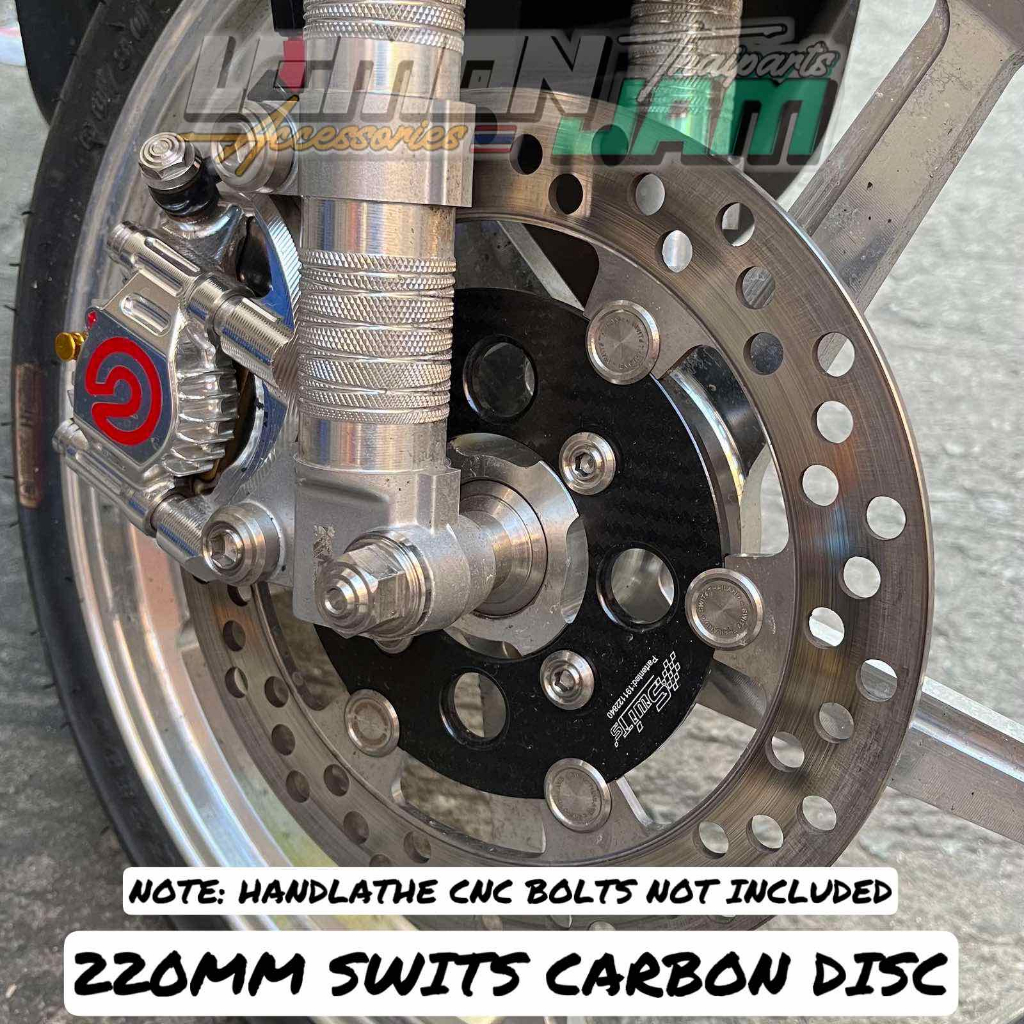 SWITS 220MM CNC CARBON DISC - MIO / CLICK / WAVE / BEAT | Shopee ...