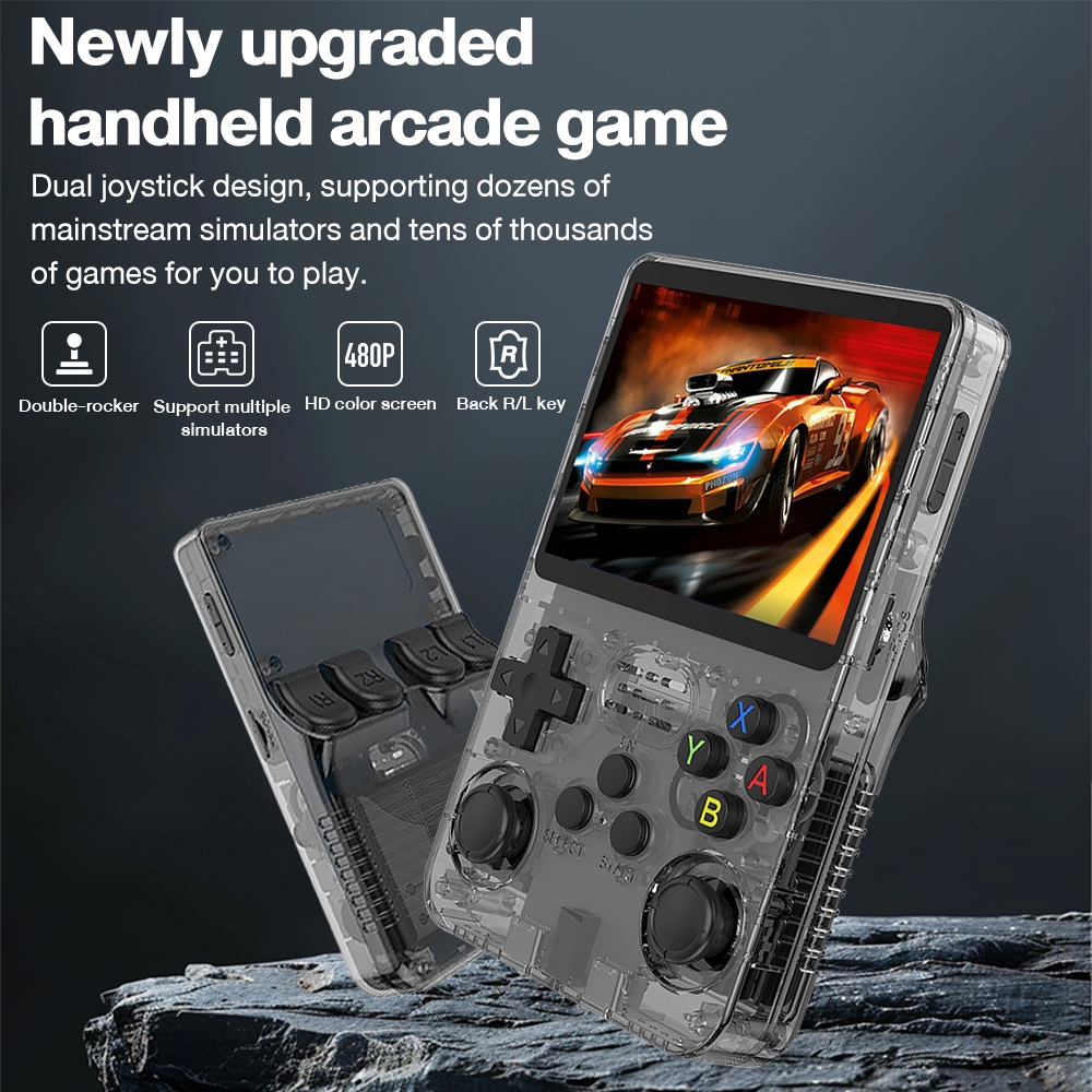 R36s Retro Handheld Game Console 20000 HD Games Gameboy Linux System ...