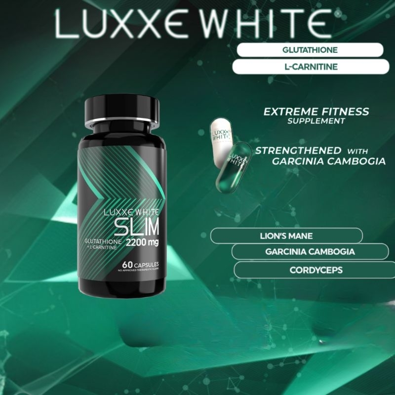 luxxe glutathione White Slim Lcarnitine lions mane cordyceps Multifarious Beneficial Effect of 75-100 Plan:Starter