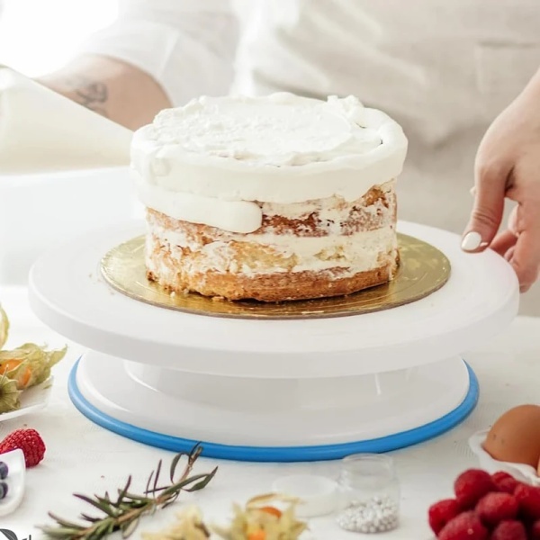 Cake Turntable Rotating Cake Decorating Turntable Anti-skid Round Cake ...