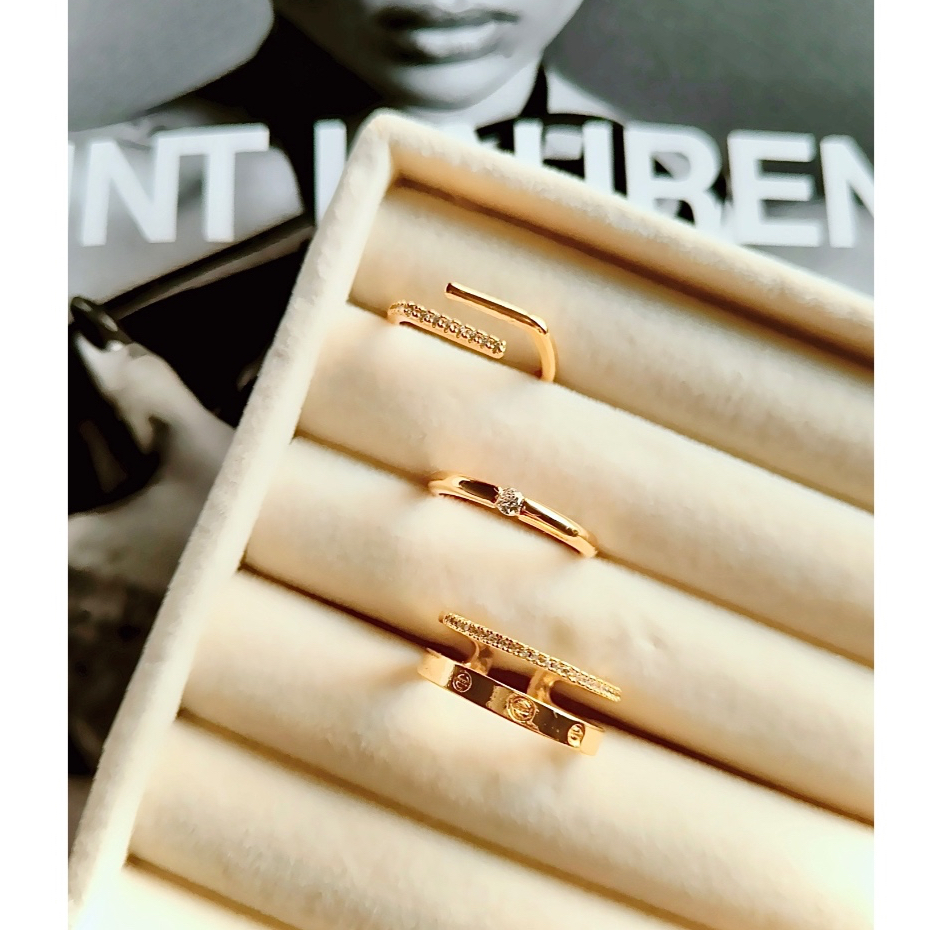 Neutrals.mnl - (non tarnish) Minimalist Stackable rings (Adjustable ...
