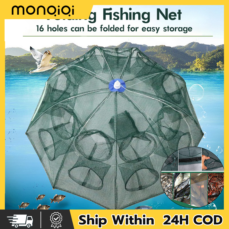 Automatic Fishing Net Portable Folding Umbrella Trap Fish Tra Type ...