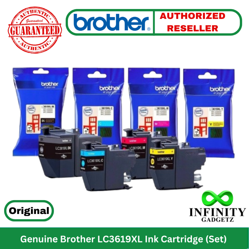 Genuine Brother LC3619XL Ink Cartridge (SET - four colors) for MFC ...