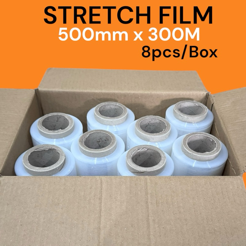 STRETCH FILM 500MM X 300M X 8pcs/Box | Shopee Philippines