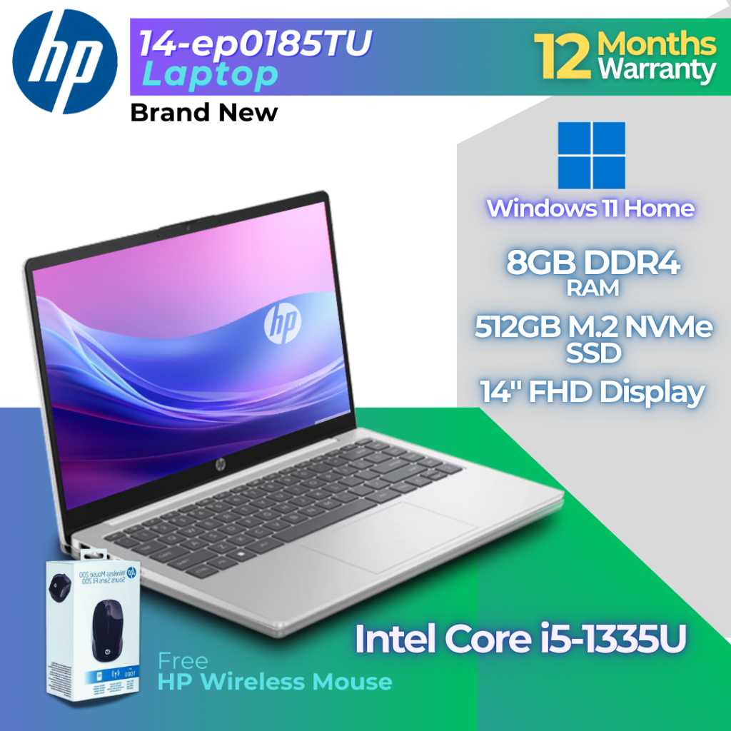 BN HP Laptop Intel Core i5 13th Gen 8GB RAM 512GB NVMe SSD  Windows 11 14