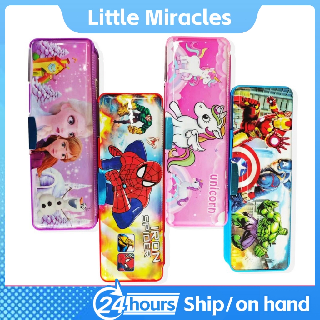 Pencil Case for Kids with Calculator and Sharpener Cute Cartoons ...