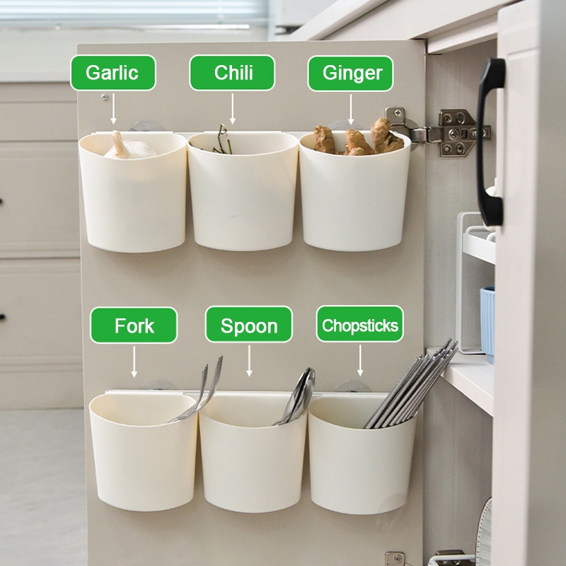 Plastic Trolley Hanging Box Storage Basket Utility Cart Bucket Gadget ...