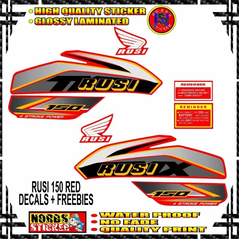 RUSI 125/150 TMX STYLE STICKER DECALS | Shopee Philippines