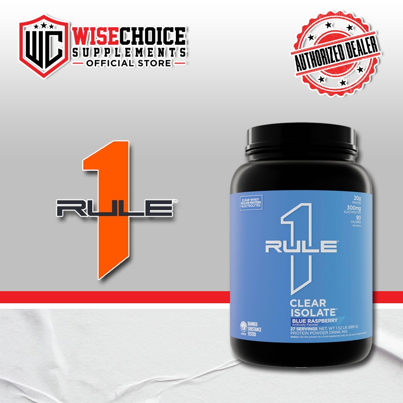 Rule 1 Clear Isolate 1.52Lbs 27 Servings | Shopee Philippines