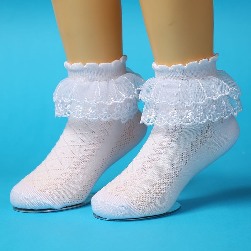 1Pair Kids Girls Socks Cute Mesh Socks for Kids 1-14Years Medyas ...
