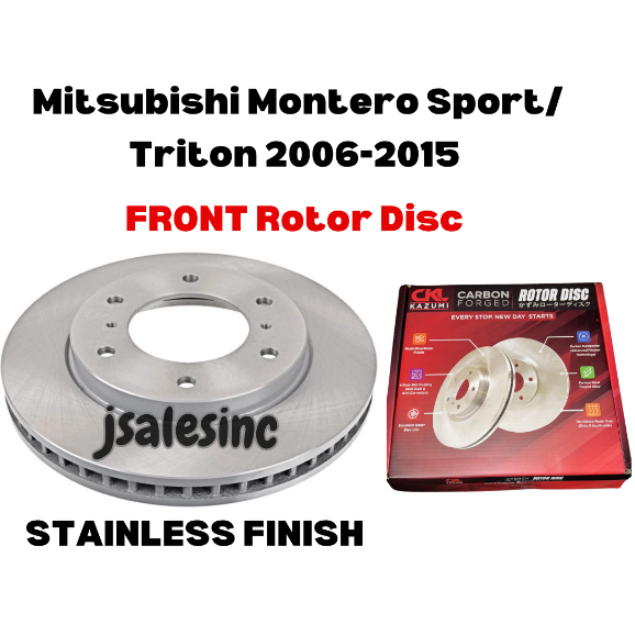 Mitsubishi Montero Sport/Triton 2006-2015 FRONT Rotor Disc | Shopee ...