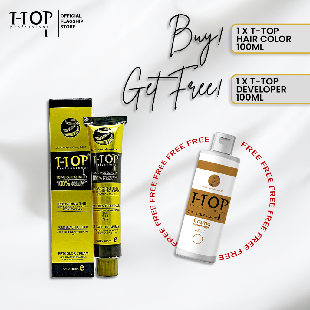 Hair Color with Free Developer 100ml by T-Top | Shopee Philippines