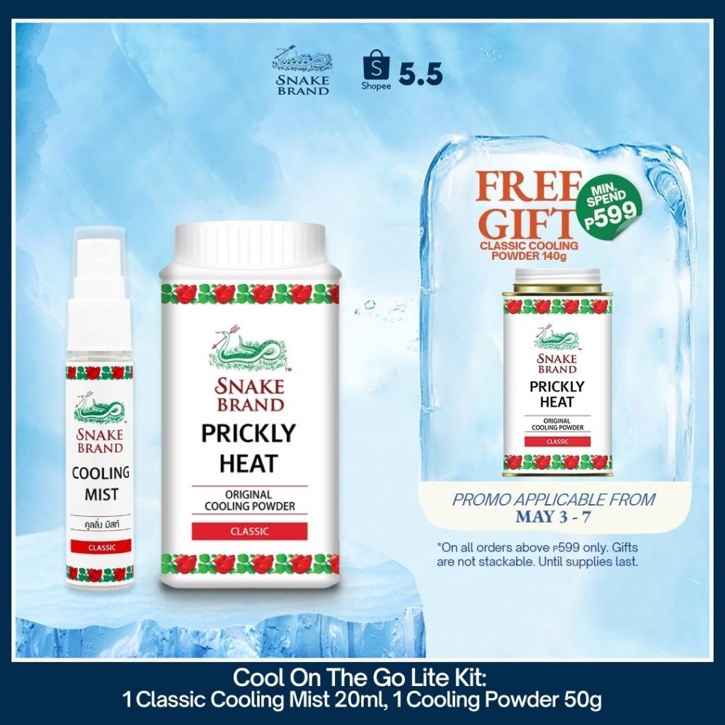 Snake Brand Cool sa Commute Set: 1 Classic Cooling Mist 20ml, 1 Classic ...