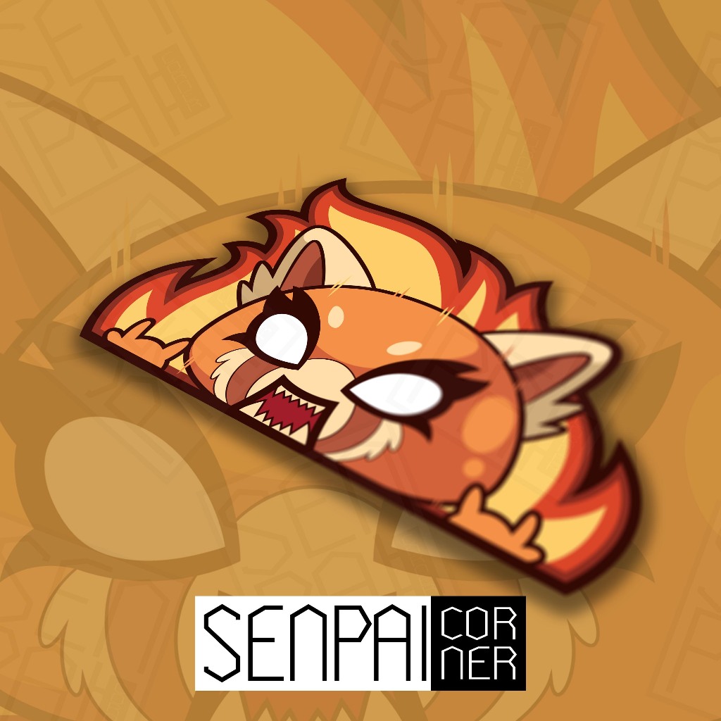 Sanrio Aggretsuko Peeker Sticker | Shopee Philippines