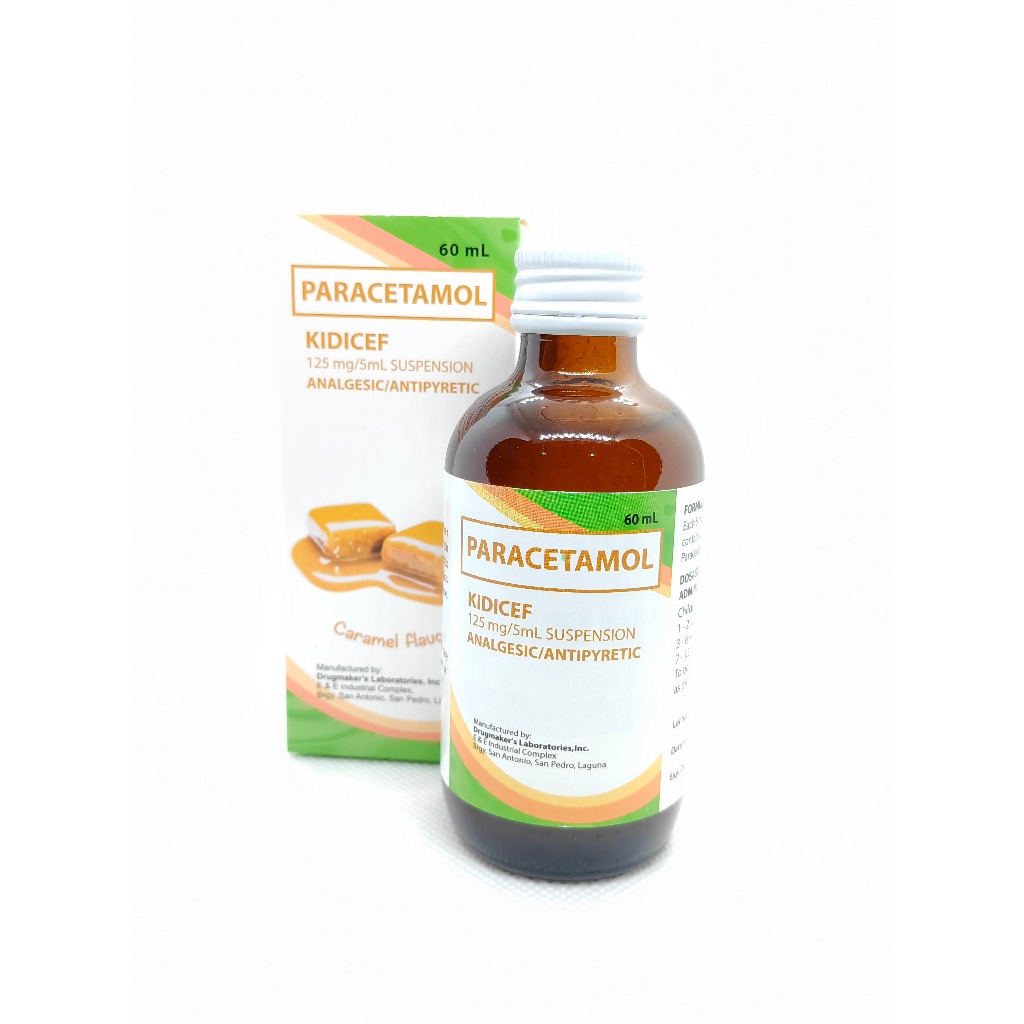 Kidicef Paracetamol 125mg/5mL Oral Suspension for Kids – Fever & Pain ...