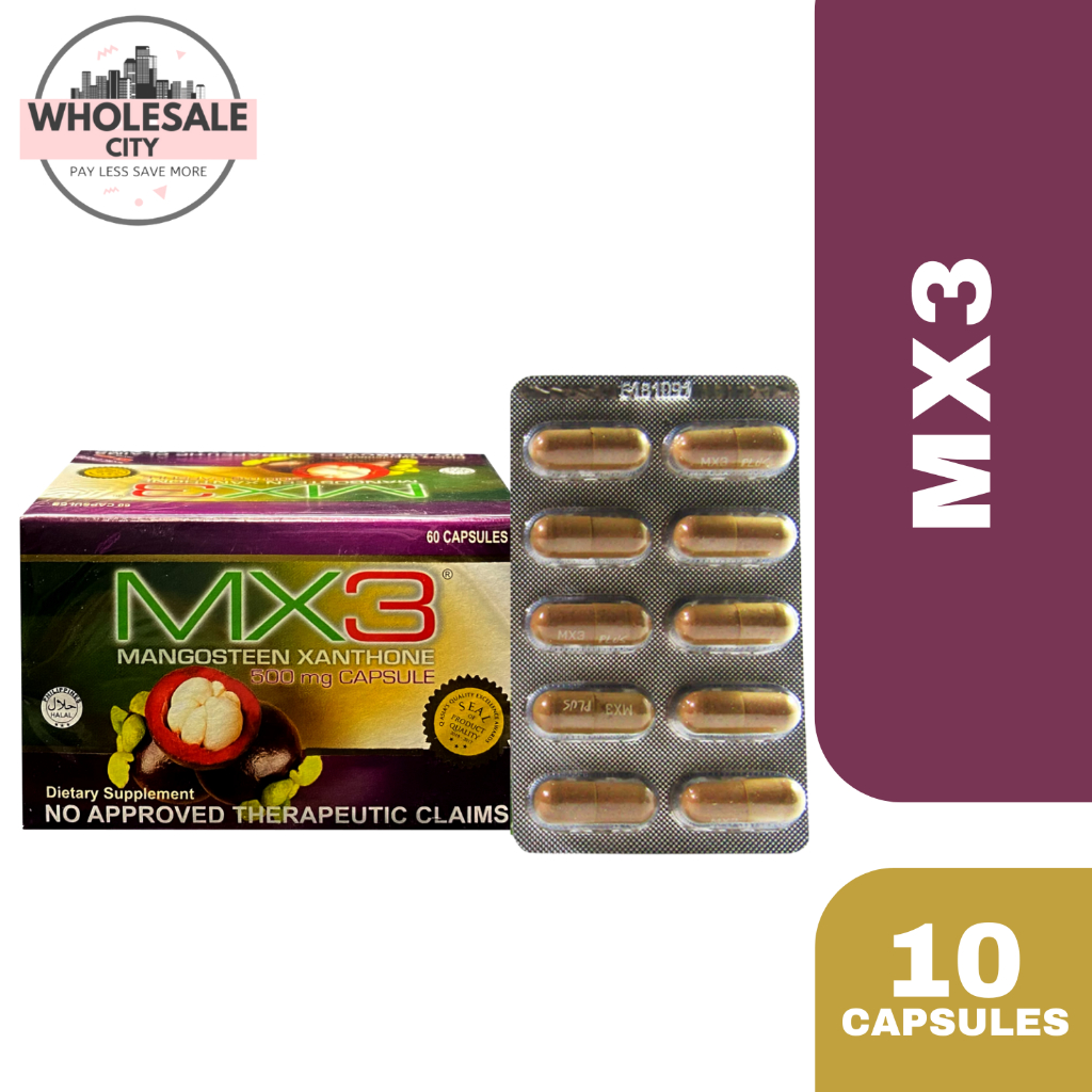 MX3 MANGOSTEEN CAPSULE 500MG 10 CAPSULES | Shopee Philippines