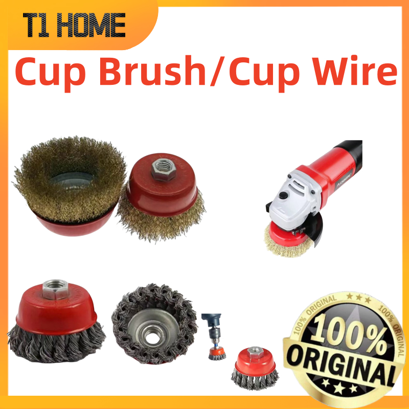 TILAX Wire Wheel Brush Cup Brush, Twisted Knotted Cup Brush
