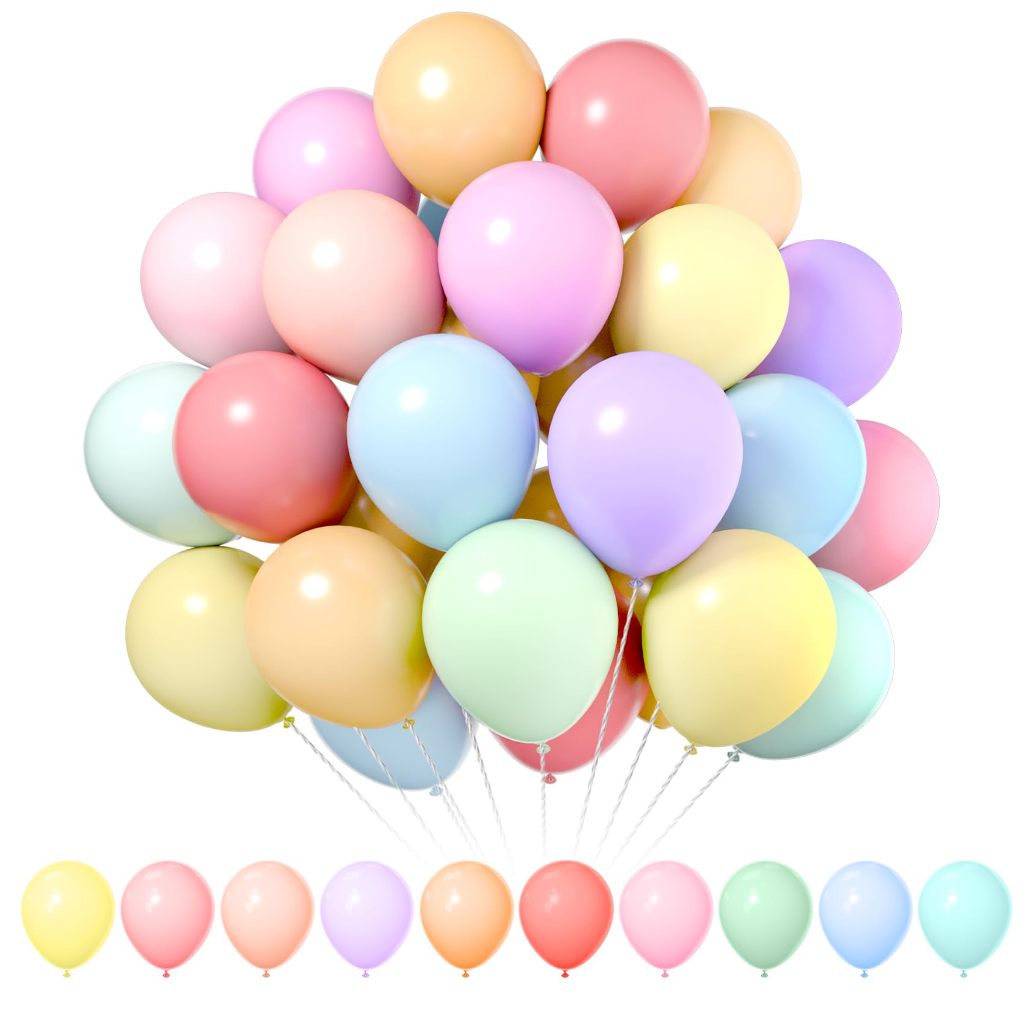 D99 Color Balloons | 5–18 inch Pastel Macaron Latex Balloons Birthday ...