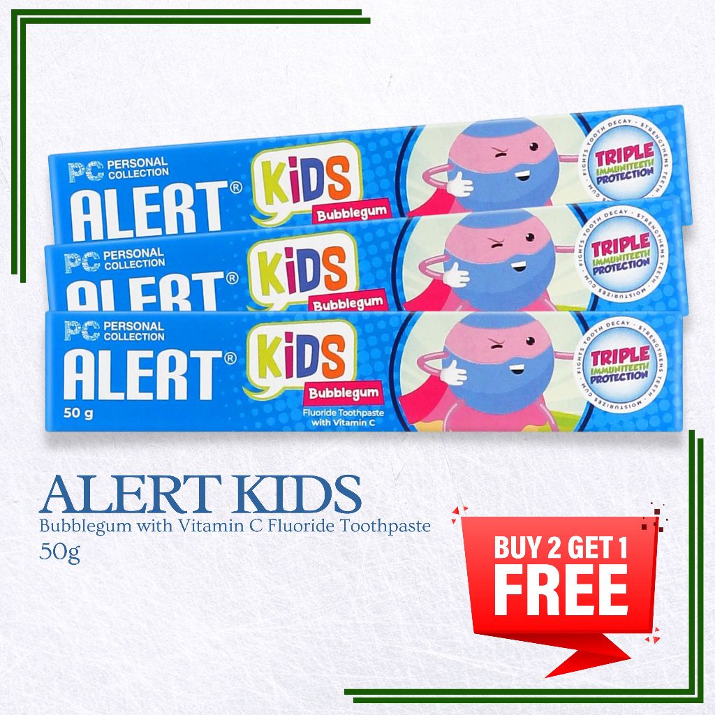 PERSONAL COLLECTION Buy 1 Take 1 Alert Kids Toothpaste Bubblegum 50g ...