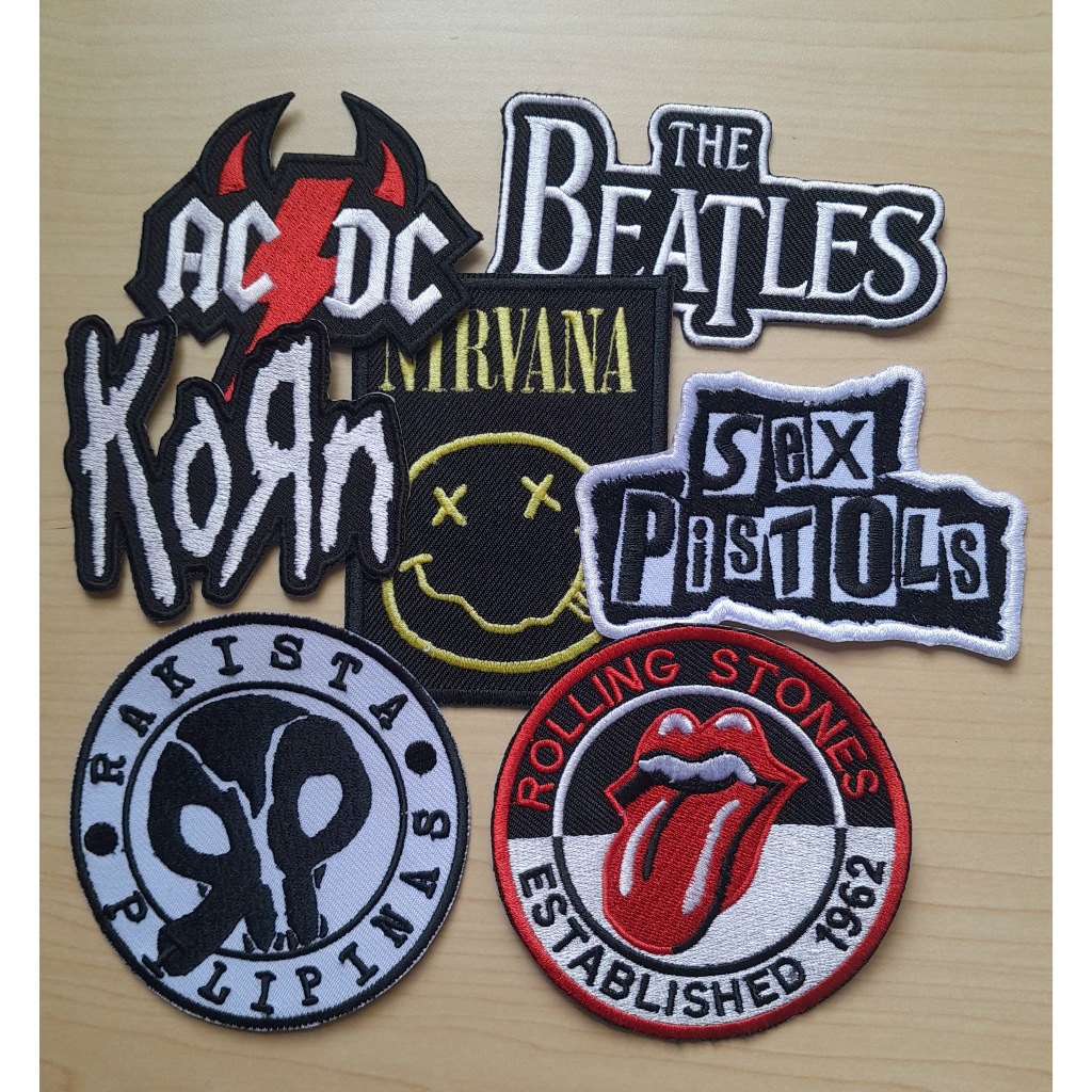 Popular Rock Band Embroidered Patches (Sew On) | Shopee Philippines