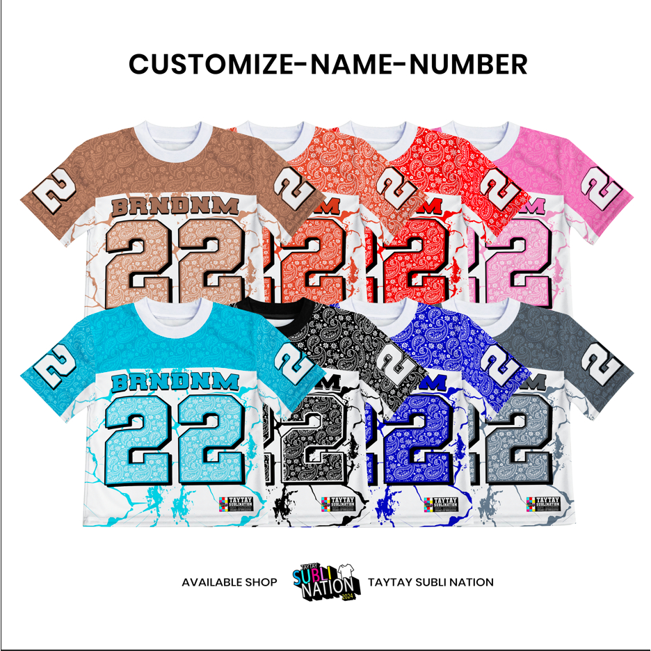 TSN PAISLEY Collection DRIFIT Oversized Kids Tshirt (Customize-Name ...