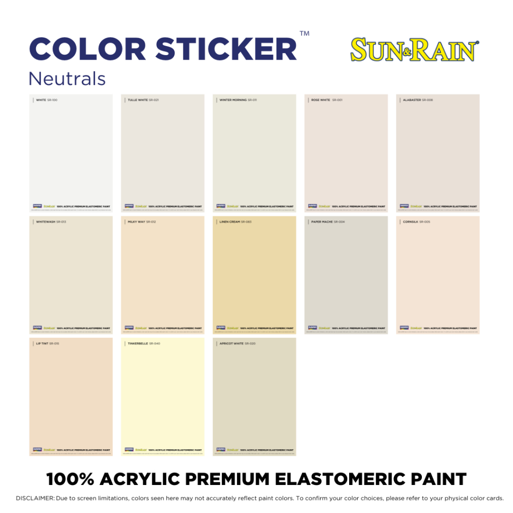 Davies Color Stickers (Sun & Rain) Neutrals | Shopee Philippines