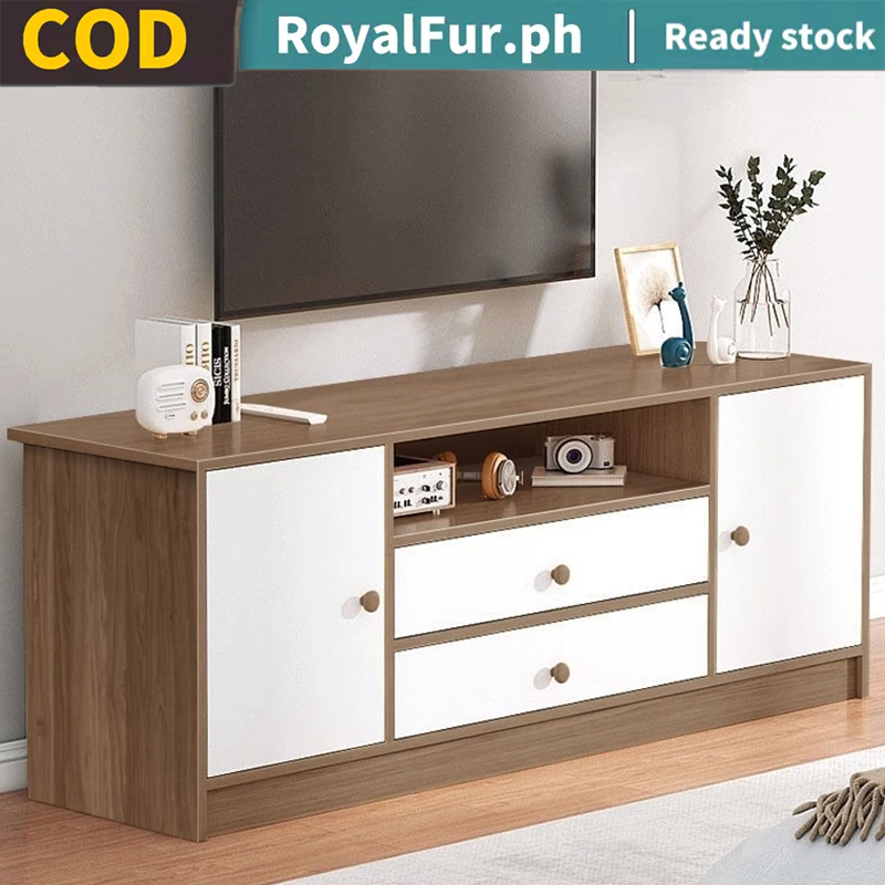 【COD】120CM TV Cabinet Wood TV Rack TV Stand High Quality Furniture ...