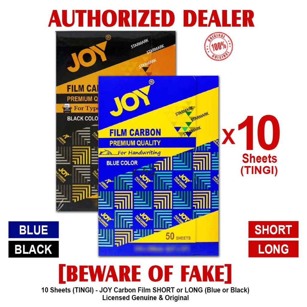 JOY Carbon Film Films Carbon Paper Papers TINGI Blue Black SHORT LONG ...