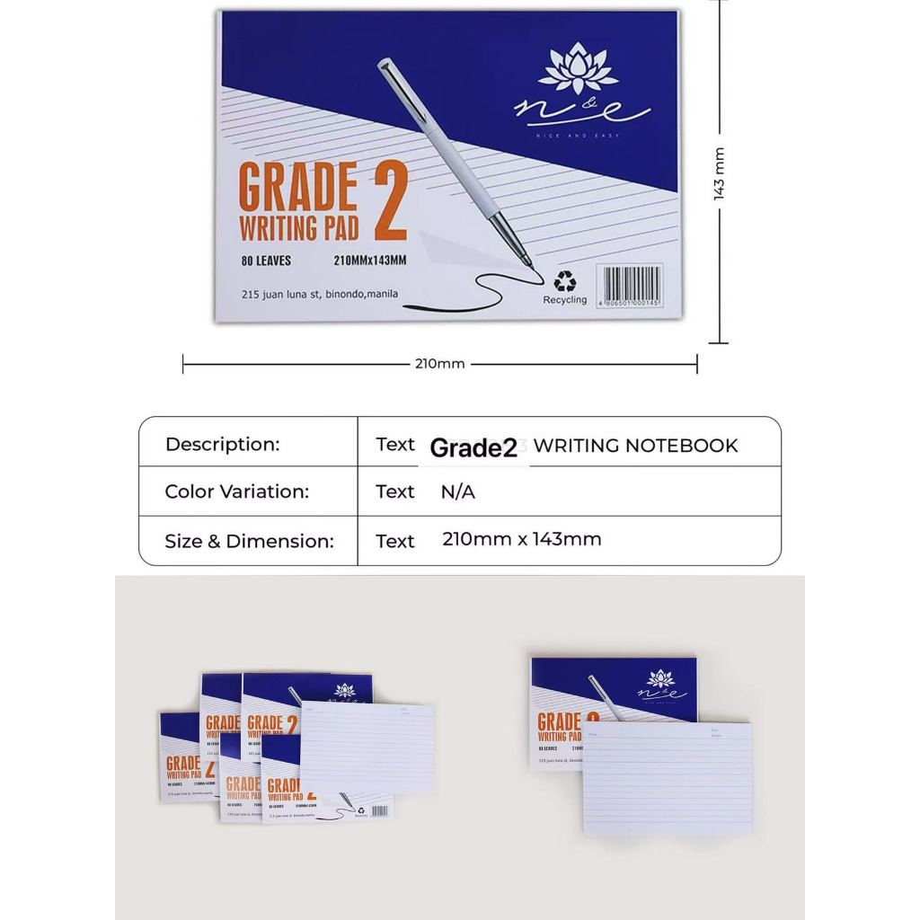 writing pads for grade 1 to grade 4 | Shopee Philippines
