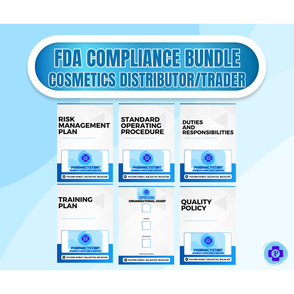 FDA Compliance Bundle for COSMETICS DISTRIBUTOR/TRADER | Shopee Philippines