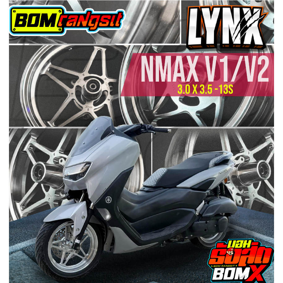 Bom Rangsit BomX Lynx Cnc Mags NmaxV1/V2 Star Mags 13s 5 Spokes ...