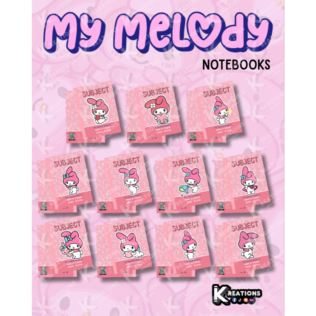 MY MELODY COMPOSITION & WRITING NOTEBOOK | Shopee Philippines