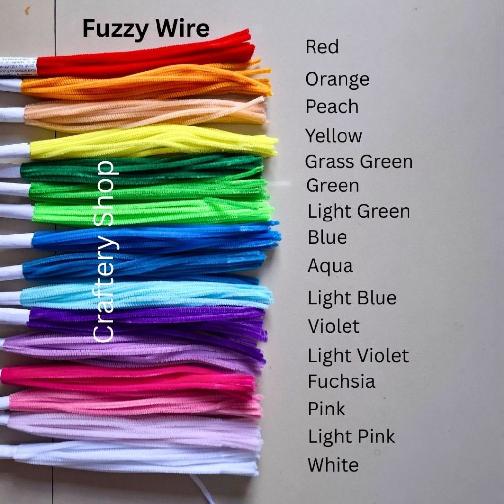 Fuzzy Wires Pastel Macaroon 20pcs | Shopee Philippines