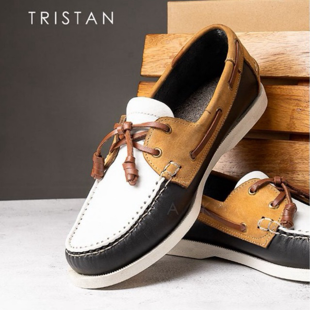 Ilakad Tristan Tri color Boat Shoes Topsider Men Leather Shoes Marikina ...