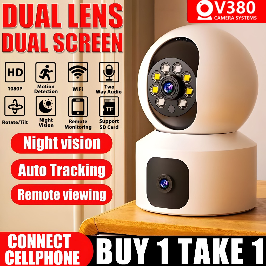 V380 PRO CCTV Camera No WiFi Needed 1080P Outdoor Waterproof Night ...
