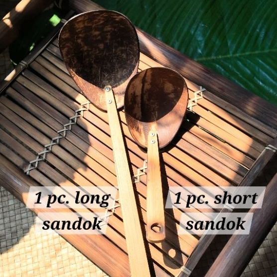 Buy 1 Take 1 - NATIVE SANDOK NA BAO Coconut Shell with Wooden Handle 2 ...