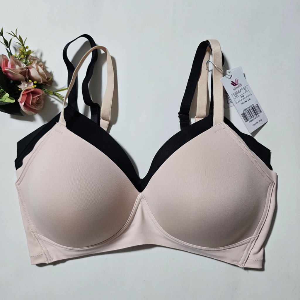 Authentic WACOAL Non Wire Seamless Bra (YIB 5169) Bundle of 2 | Shopee ...
