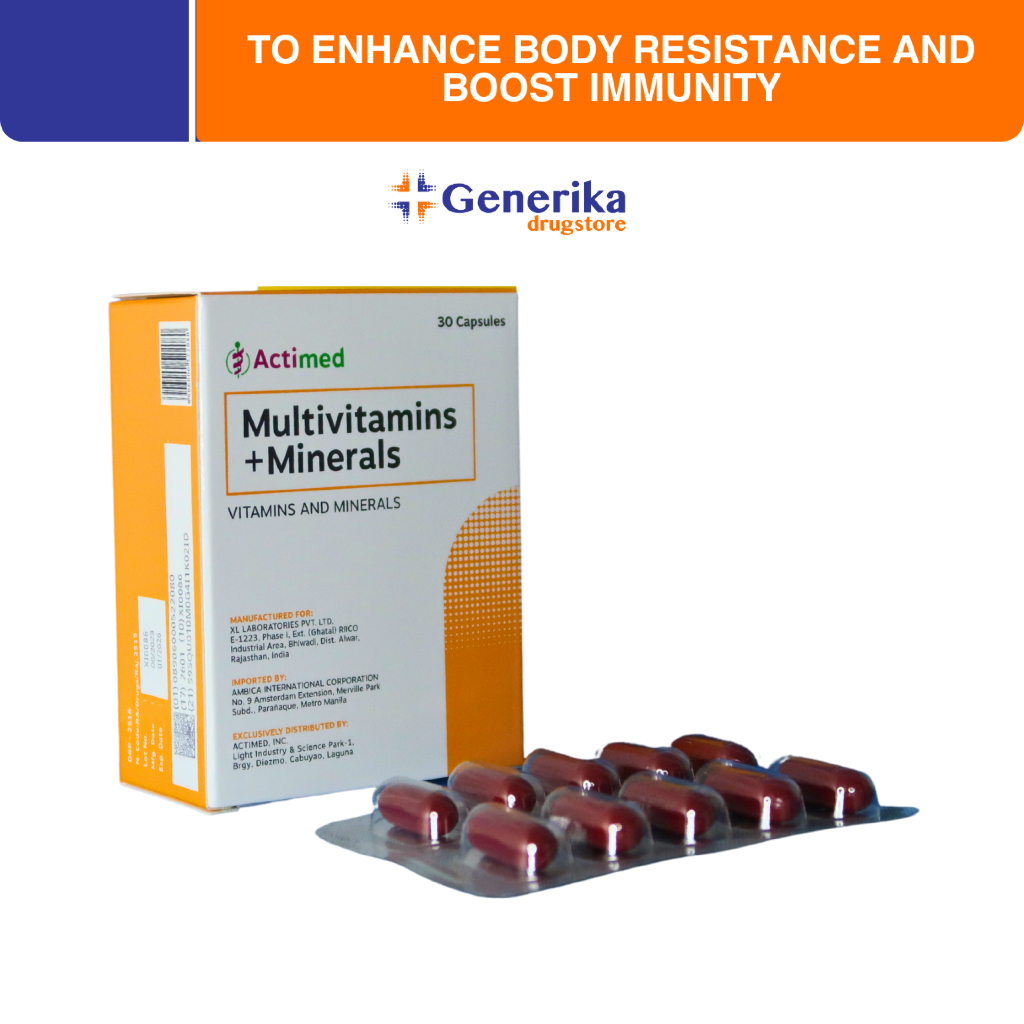 Actimed Multivitamins + Minerals Softgel | Shopee Philippines