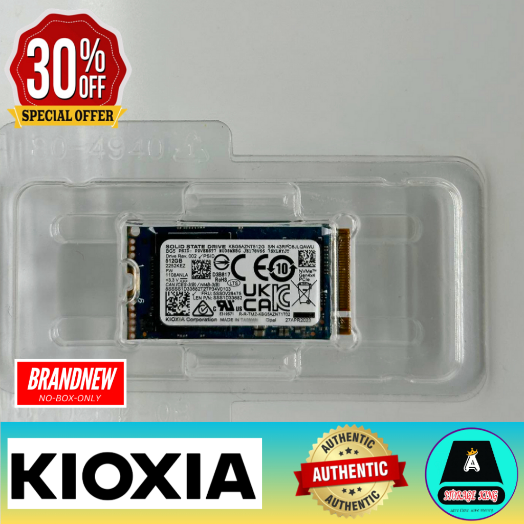 512GB MICRON 2500 PCIe Gen4 x4 M.2 2242 NVMe SSD FOR PC/LAPTOP